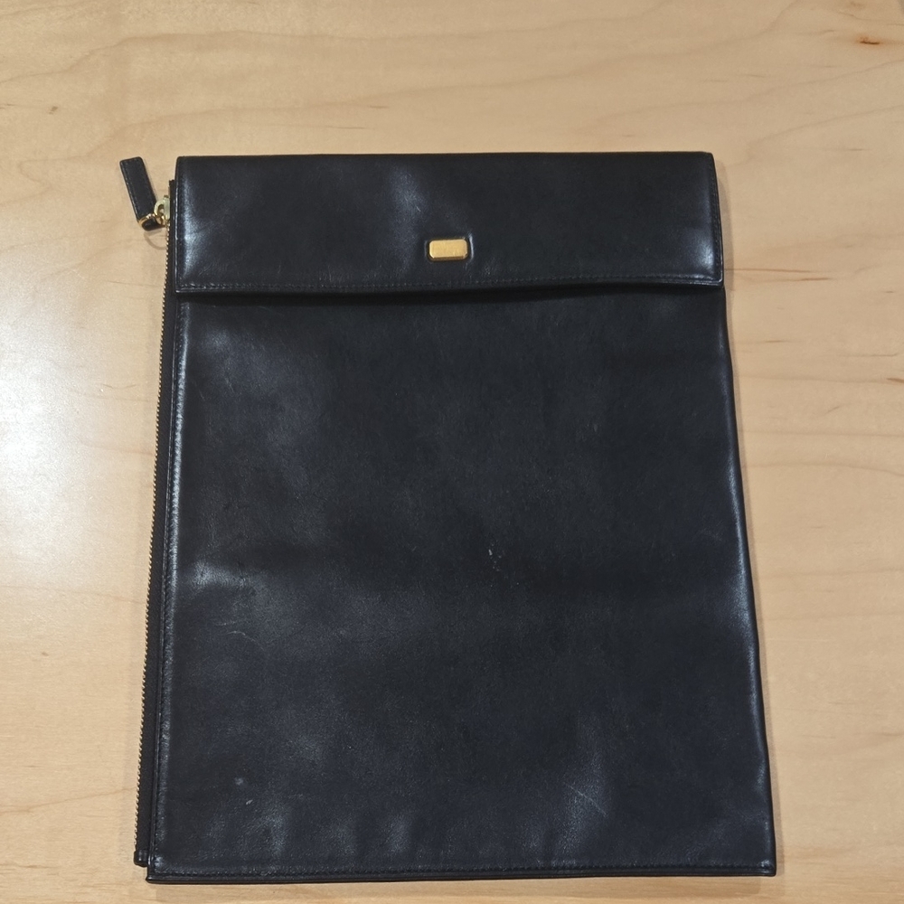 Salvatore Ferragamo Black Leather